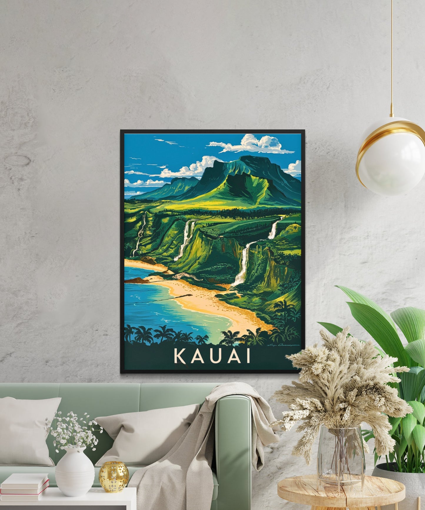 Kauai Vintage Travel Poster