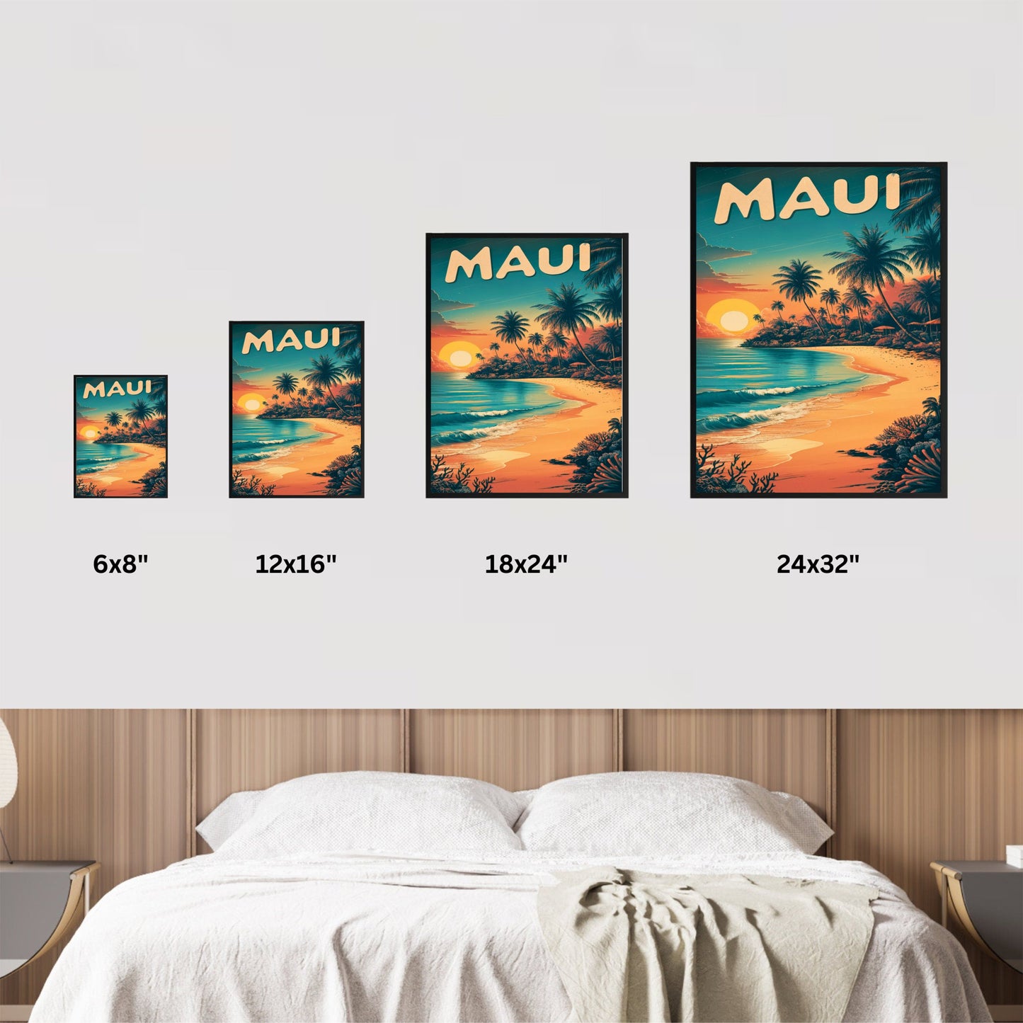 Maui Vintage Travel Poster - Tropical Paradise