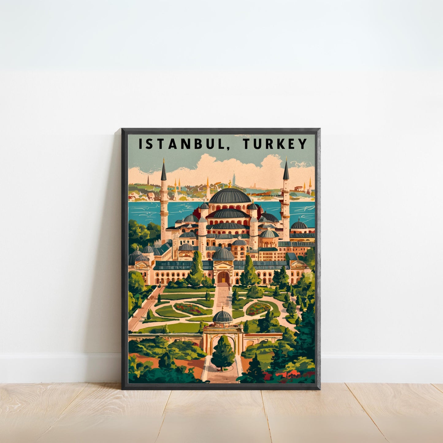 Istanbul Vintage Travel Poster