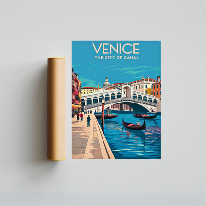 Venice Vintage Travel Poster