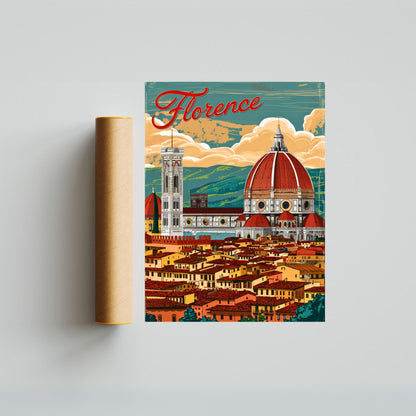 Florence Vintage Travel Poster