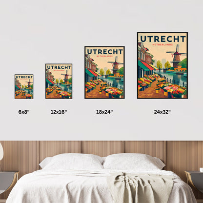 Utrecht Vintage Travel Poster