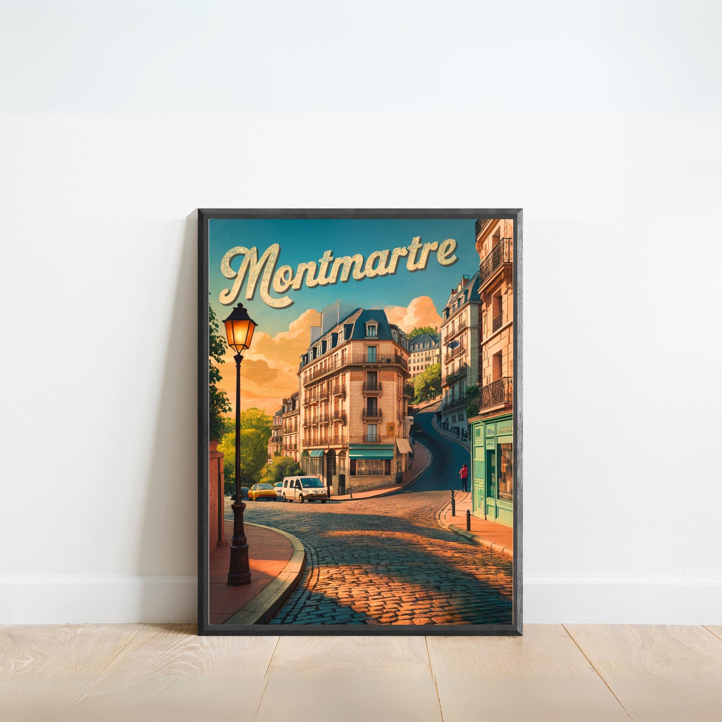 Montmartre Vintage Travel Poster