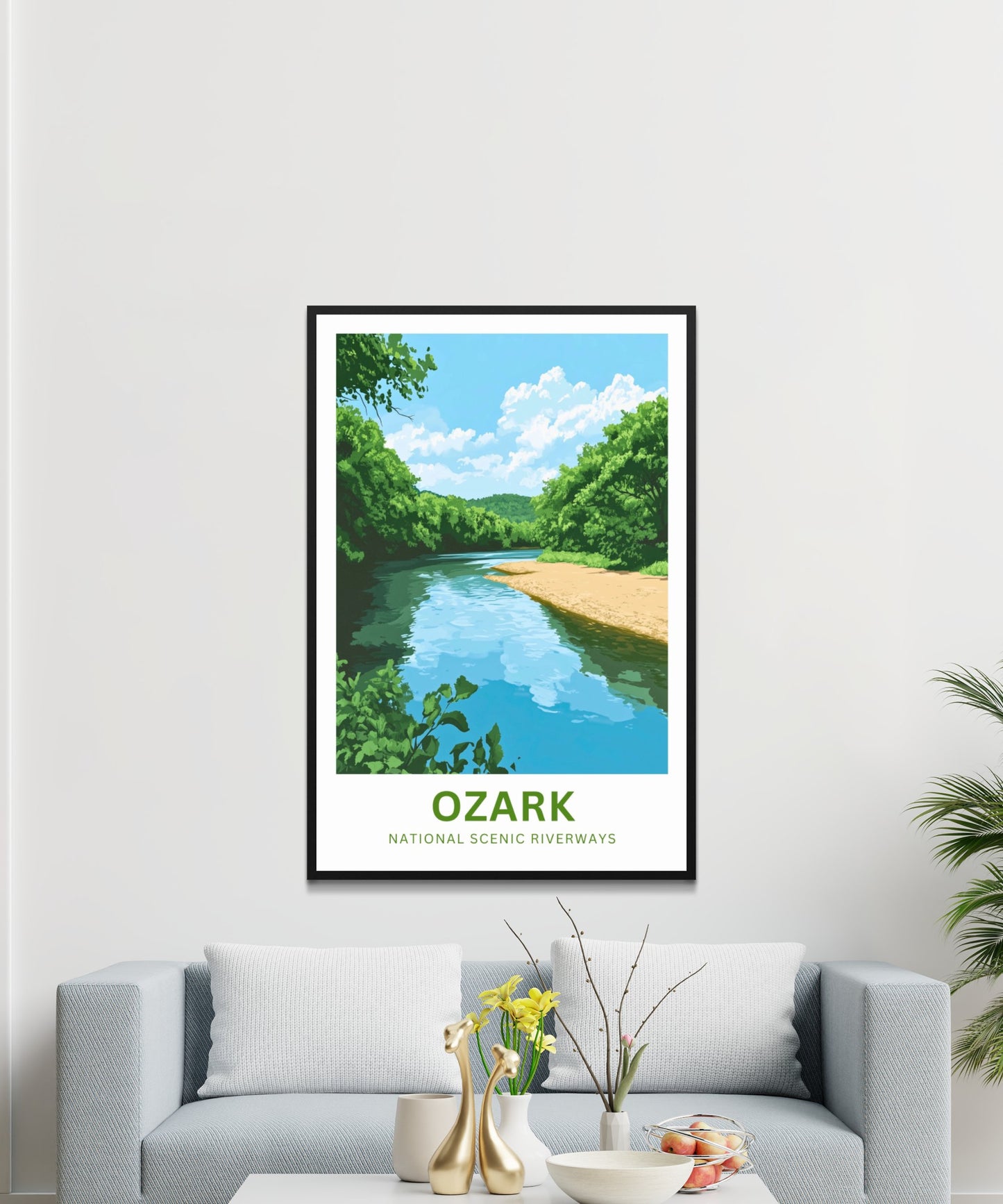 Ozark National Scenic Riverways Travel Poster - Missouri River