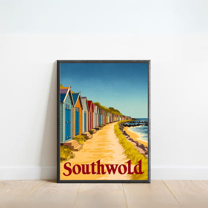 Southwold Vintage Travel Poster - Peaceful Haven