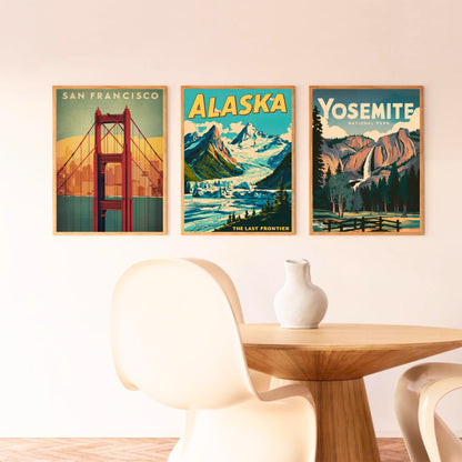 Alaska Vintage Travel Poster - The Last Frontier