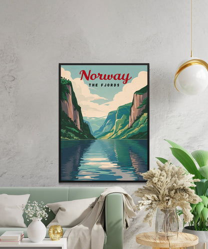 Norway Vintage Travel Poster