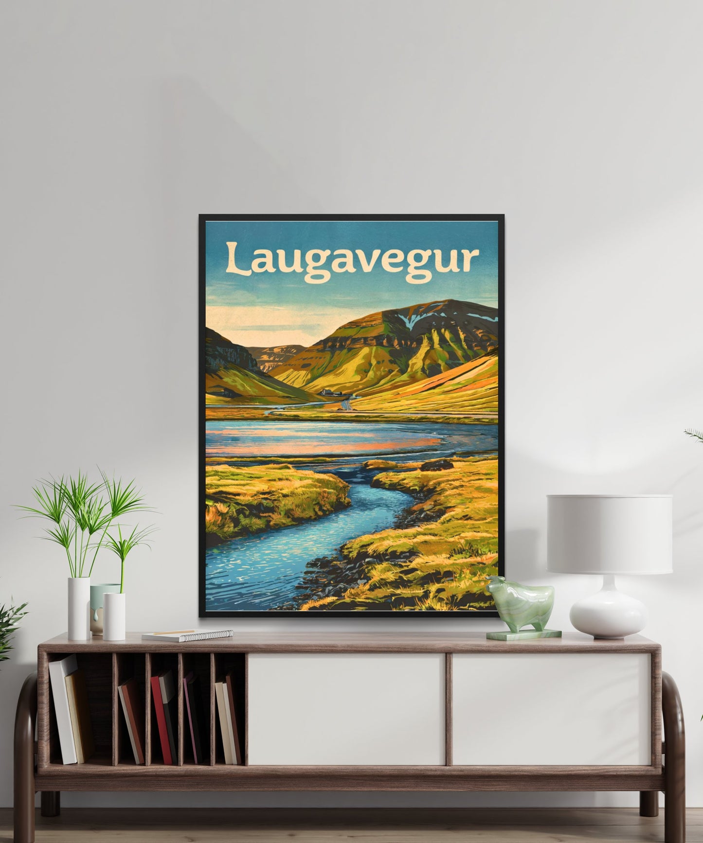 Laugavegur Vintage Travel Poster