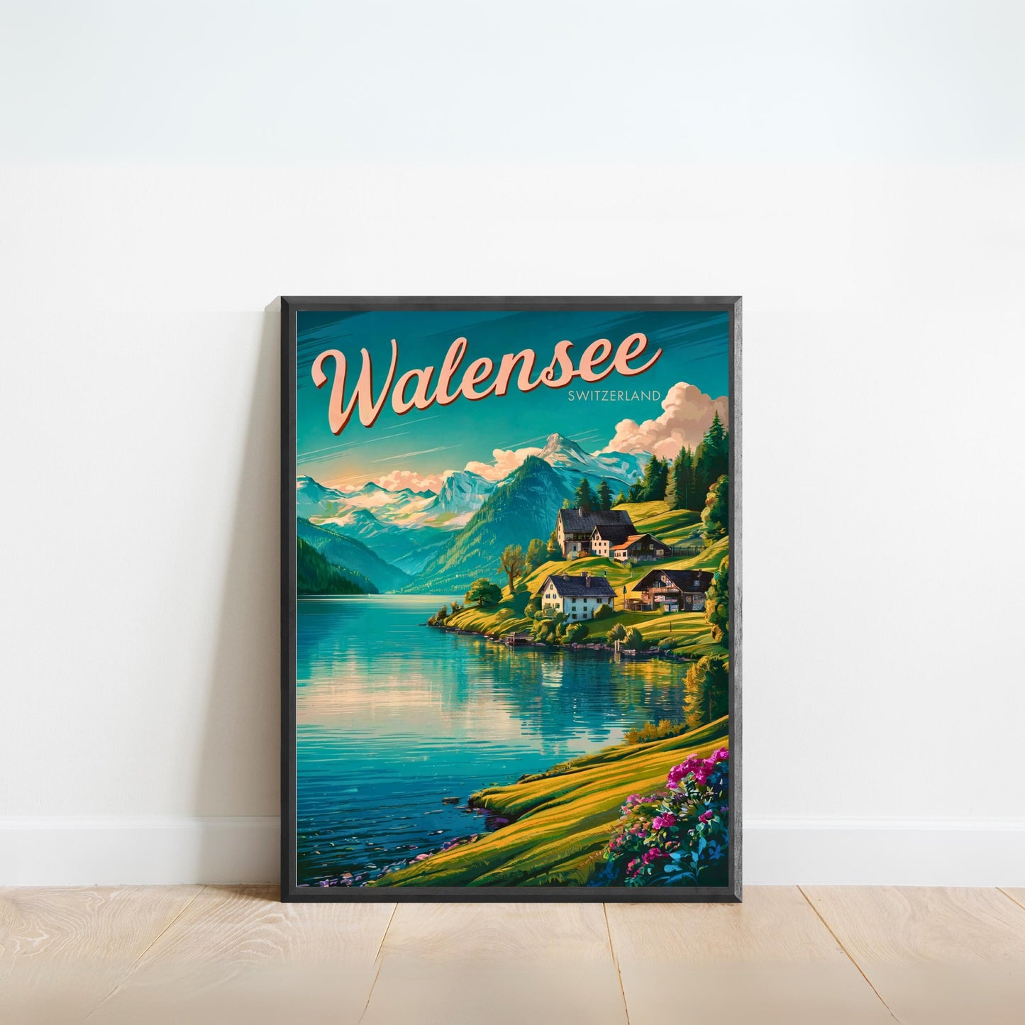 Walensee Vintage Travel Poster - Switzerland's Hidden Gem