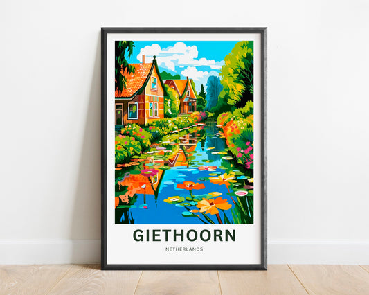 Giethoorn Travel Poster