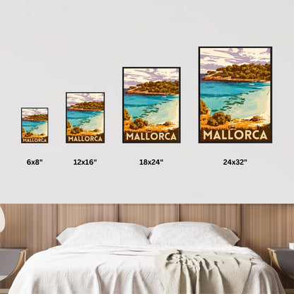 Mallorca Vintage Travel Poster