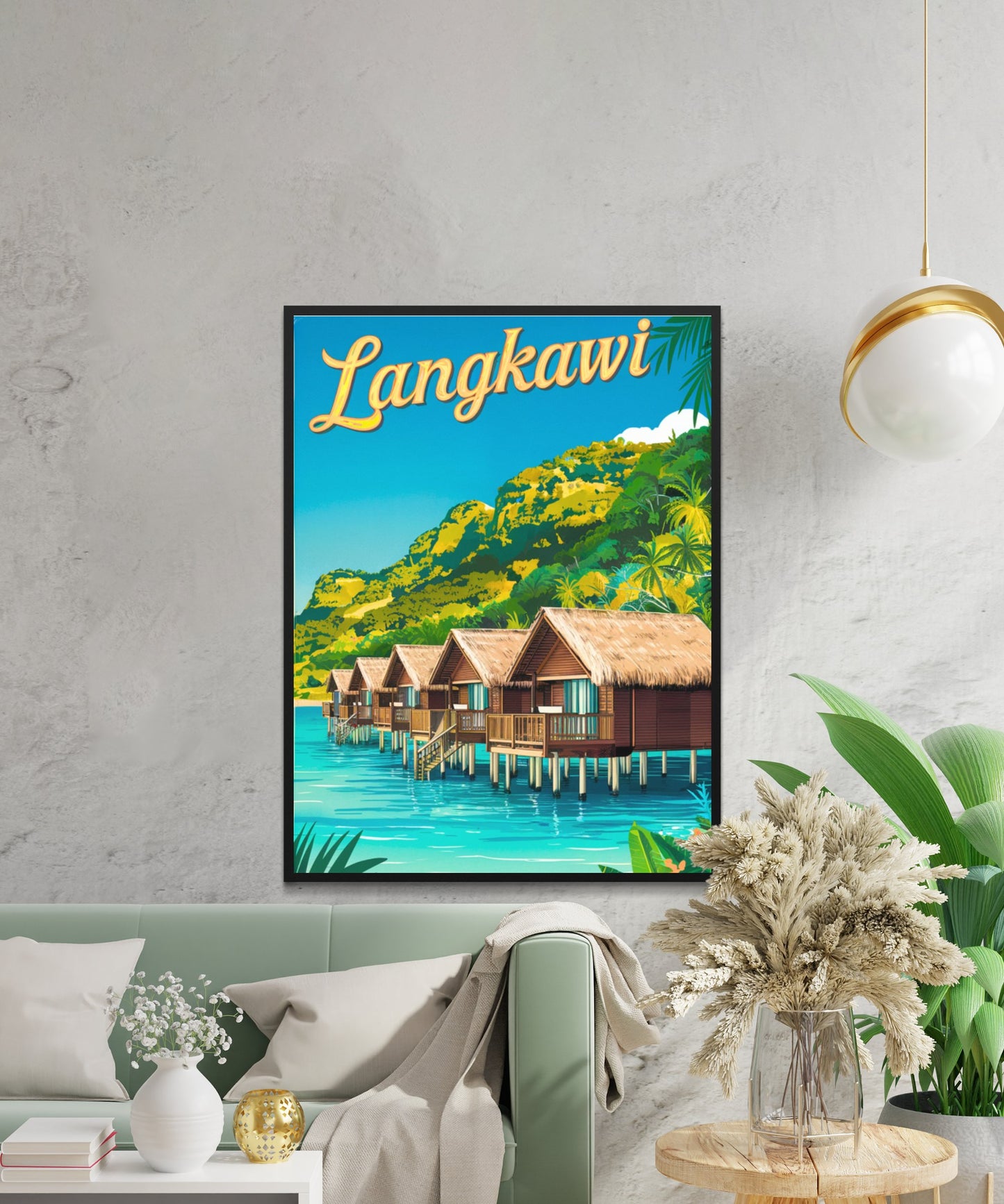 Langkawi  Vintage Travel Poster - Pristine Beaches