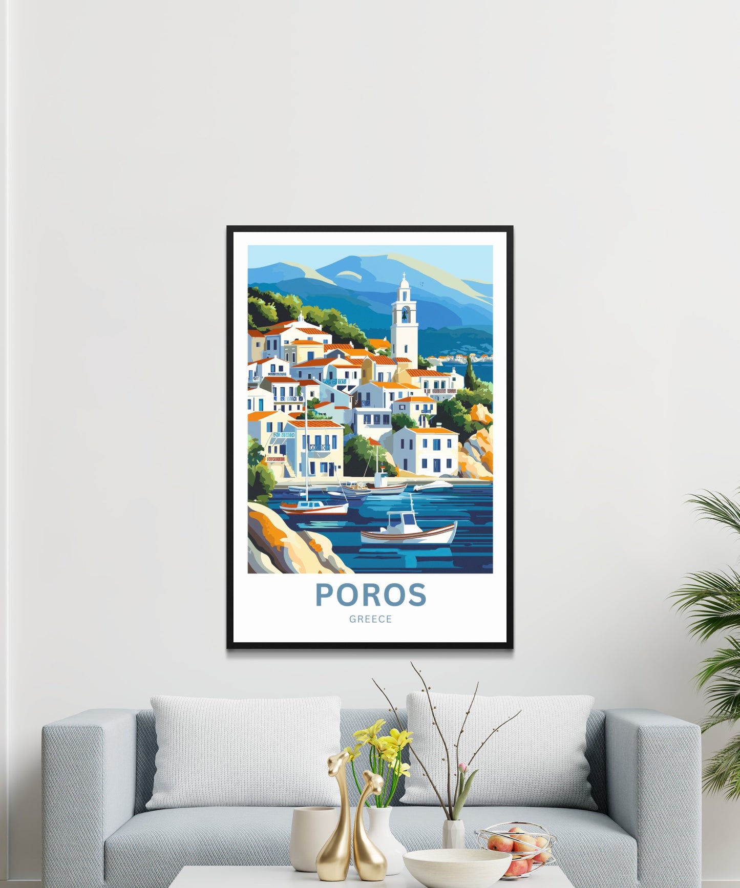 Poros Travel Print - Serene Escape