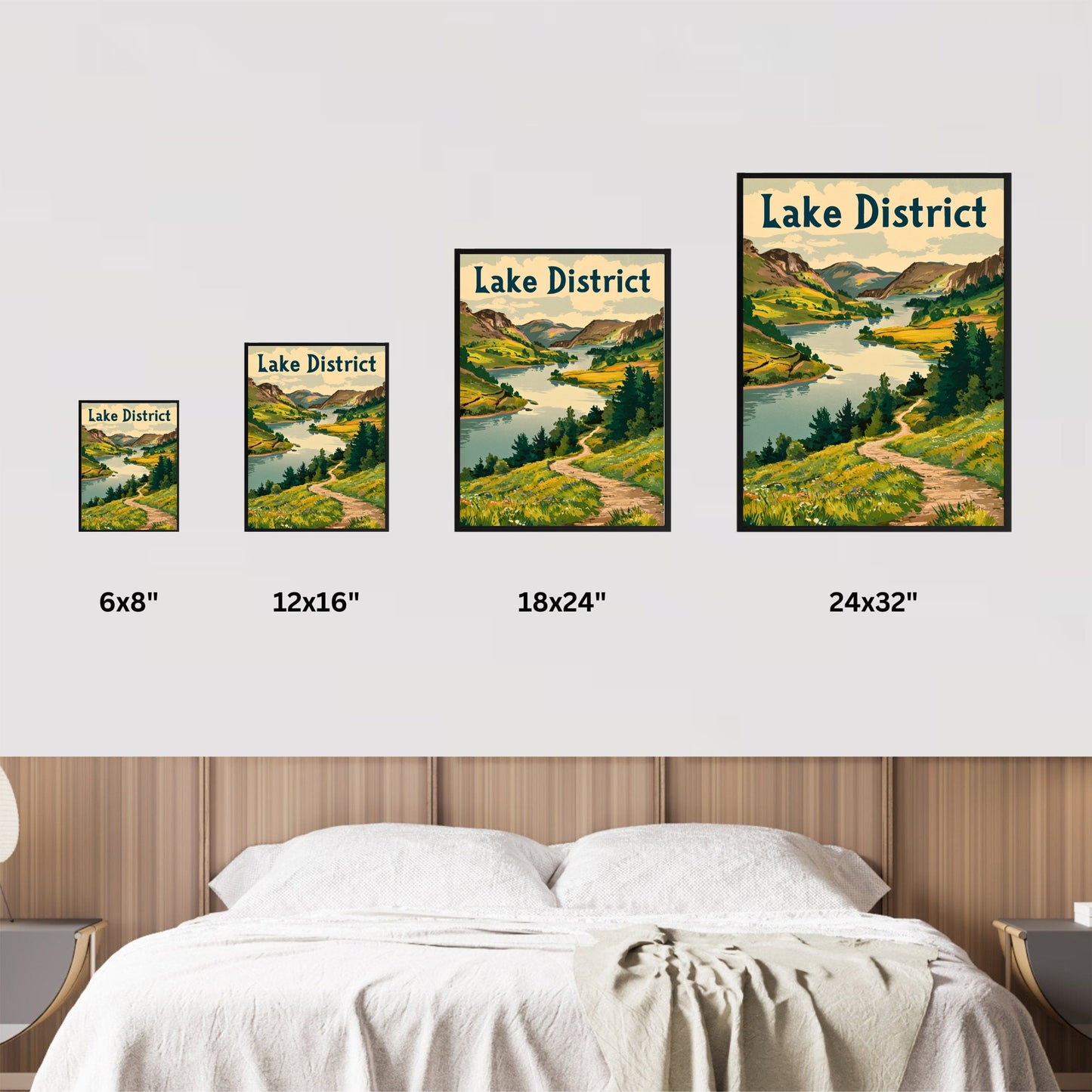 Lake District Vintage Travel Poster - Timeless English Tranquility