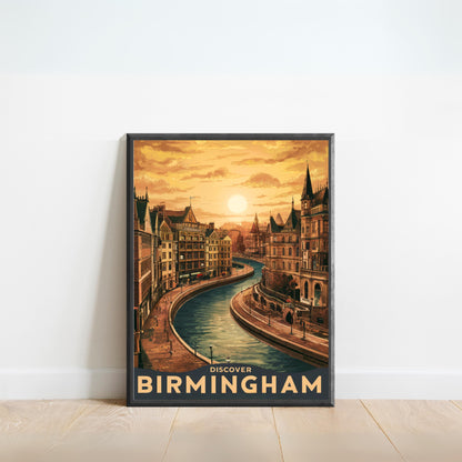 Birmingham Vintage Travel Poster