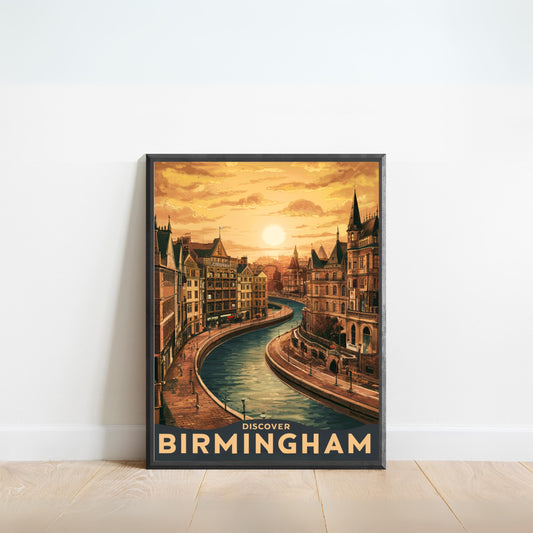 Birmingham Vintage Travel Poster