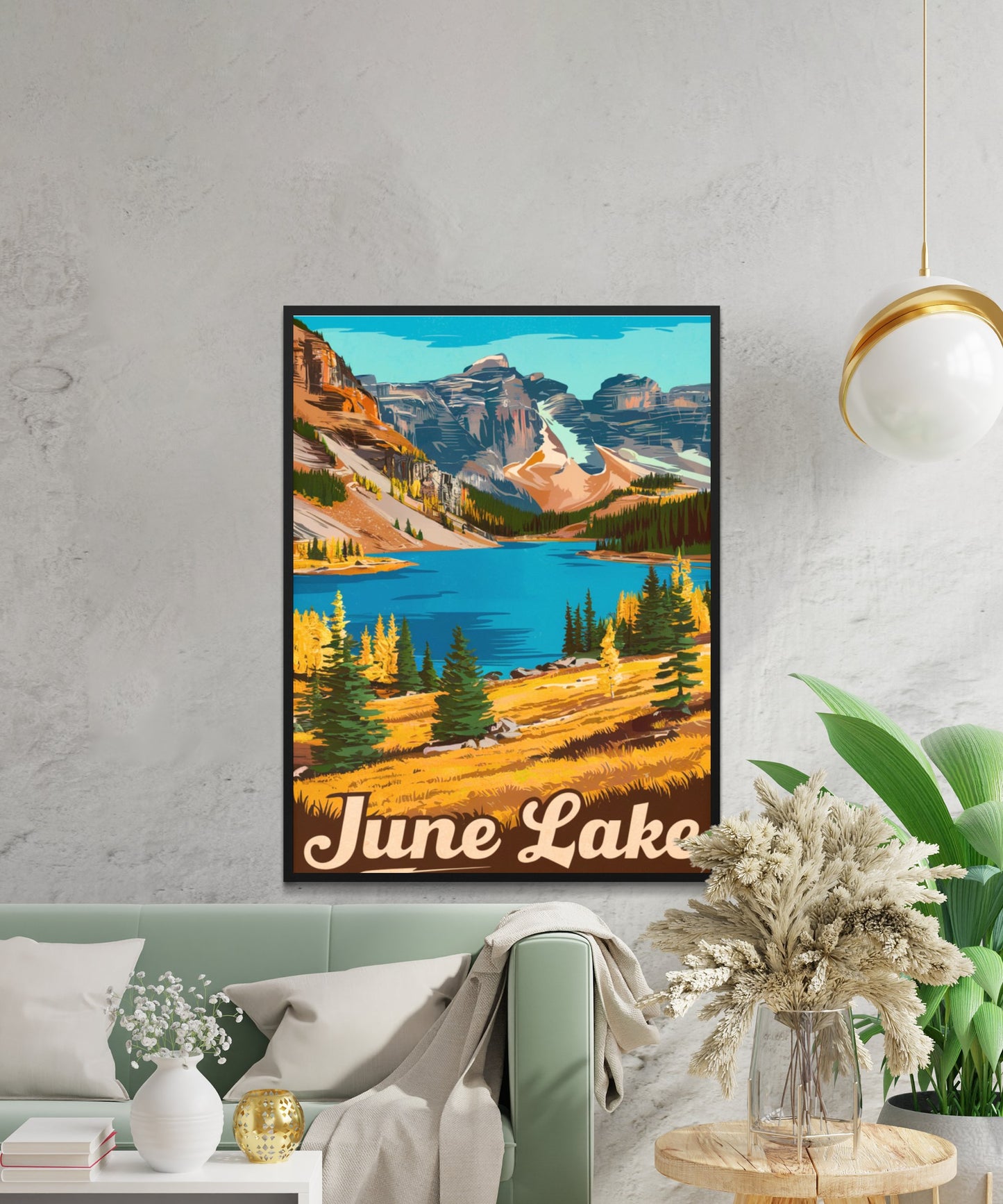 June Lake Vintage Travel Poster - Quiet Getaway