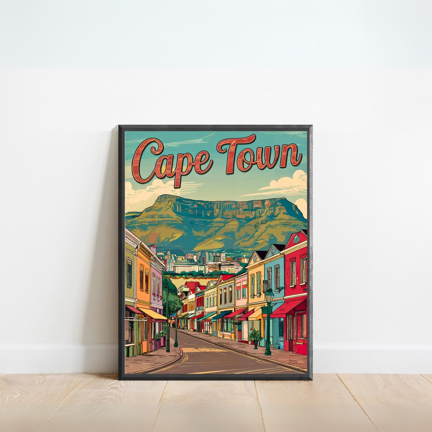 Cape Town Vintage Travel Poster