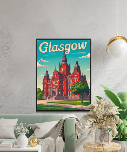 Glasgow Vintage Travel Poster