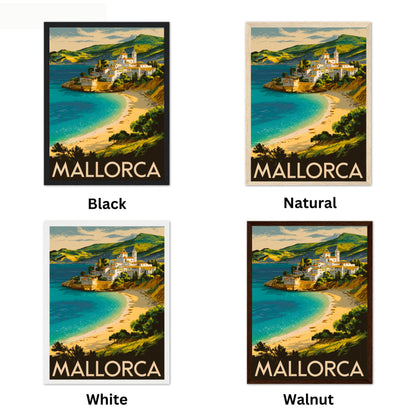 Mallorca Vintage Travel Poster - Island Charm