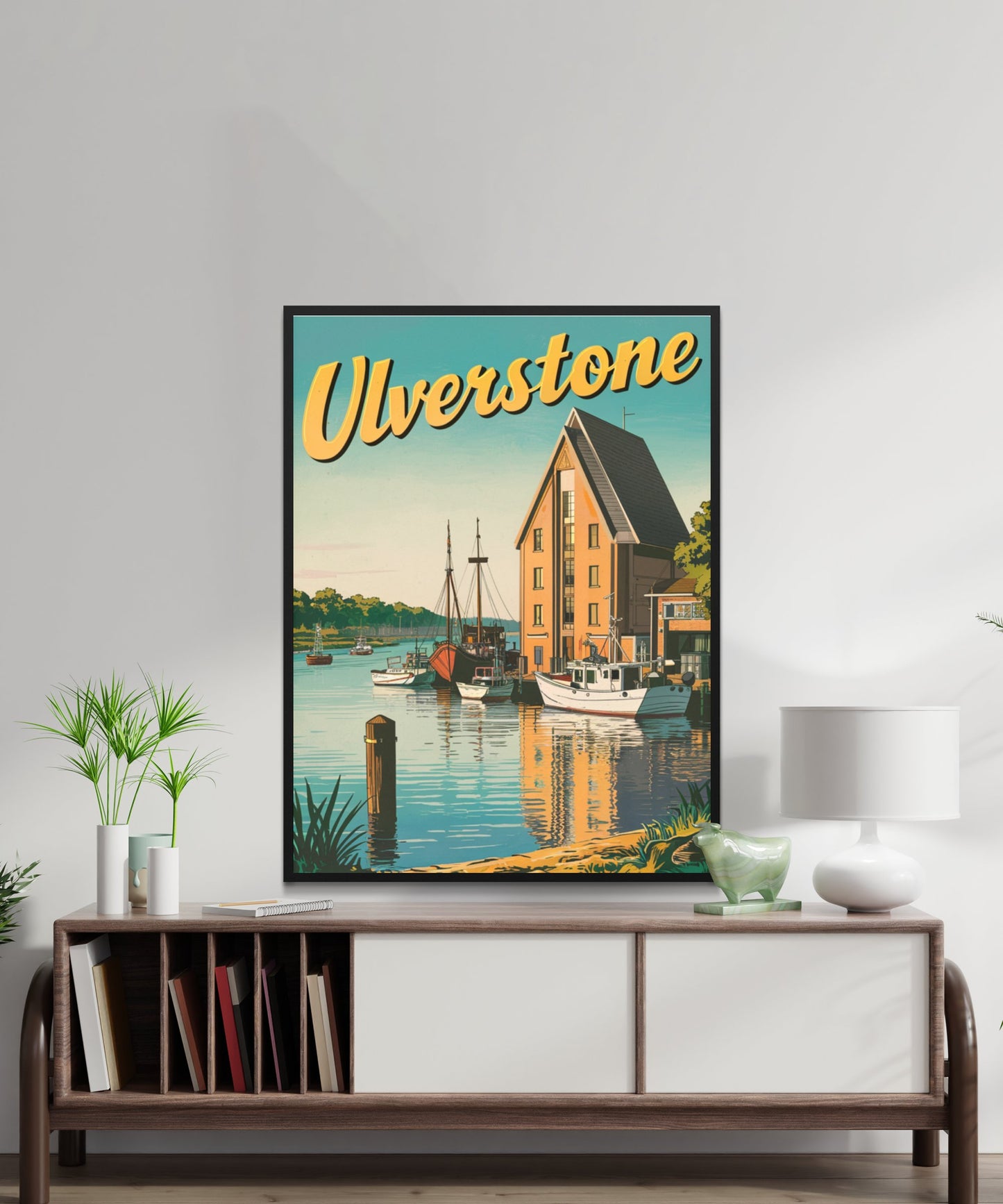 Ulverstone Vintage Travel Poster - Lush Landscapes