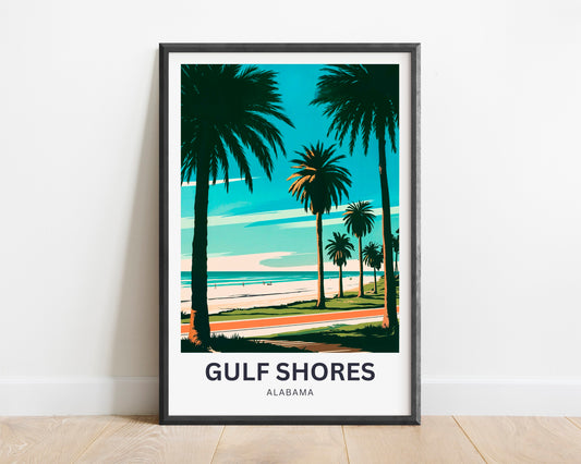 Gulf Shores Travel Print - Charming Southern Beach