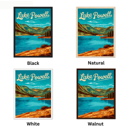 Lake Powell Vintage Travel Poster