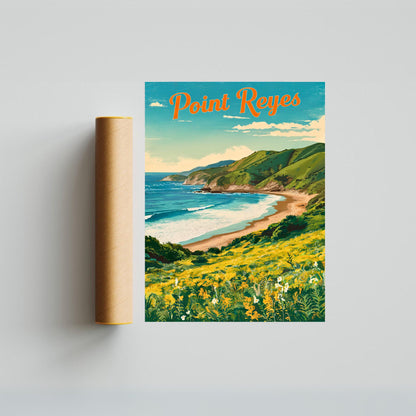 Point Reyes Vintage Travel Poster