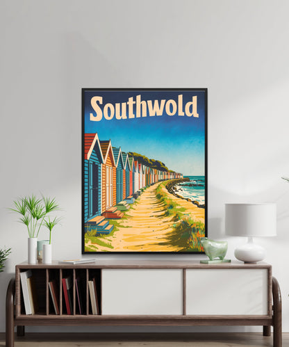 Southwold Vintage Travel Poster