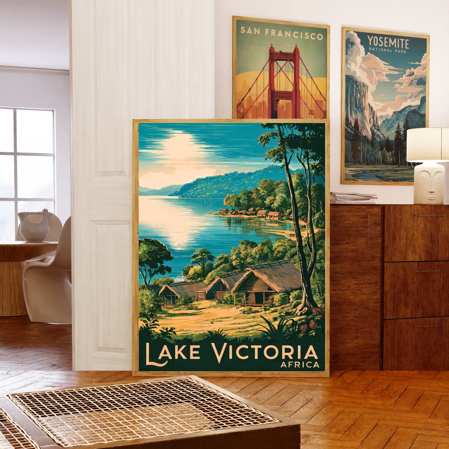 Lake Victoria Vintage Travel Poster - Gateway to African Wonders