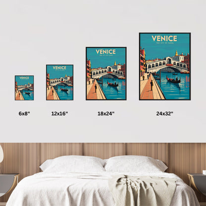 Venice Vintage Travel Poster - Enchanting Waterways