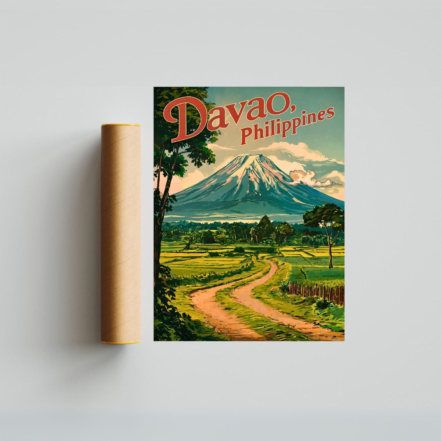 Davao Vintage Travel Poster - Province in the Philippines