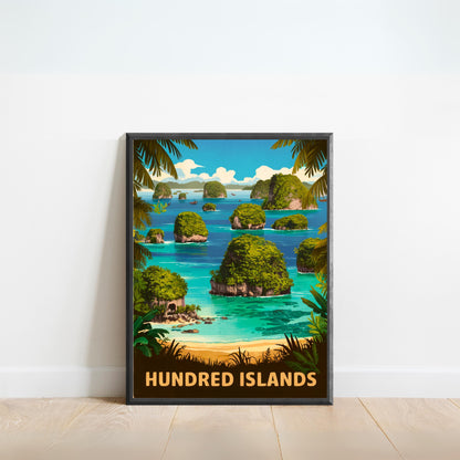 Hundred Islands Vintage Travel Poster - Maritime Views