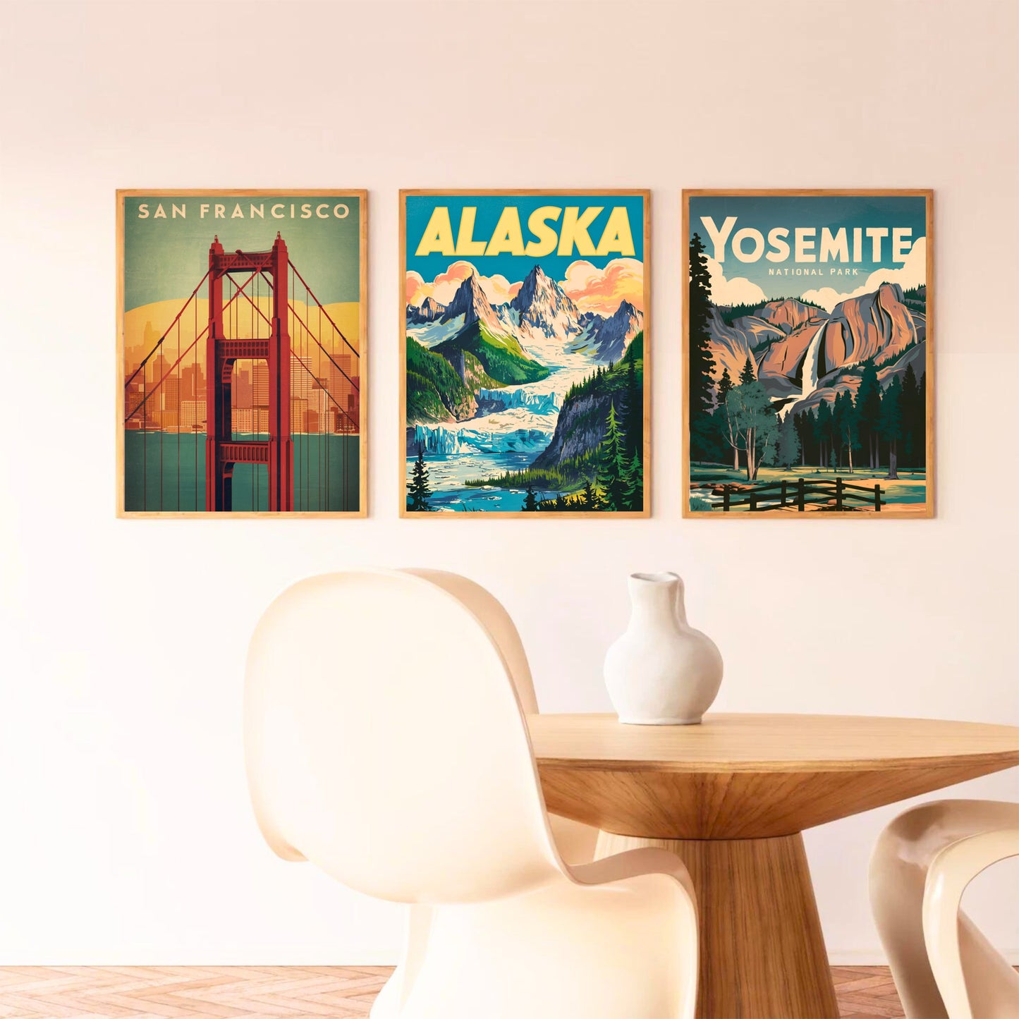 Alaska Vintage Travel Poster