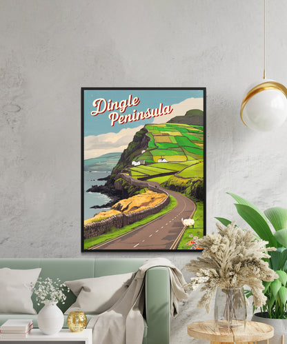 Dingle Peninsula Vintage Travel Poster