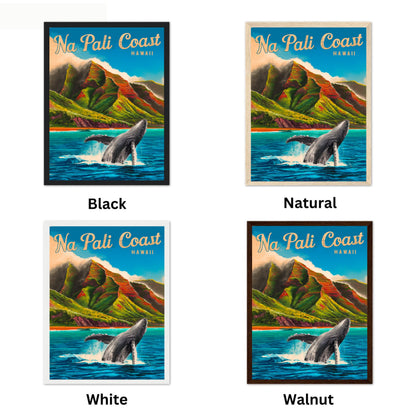 Na Pali Coast Vintage Travel Poster - Coastal Gem