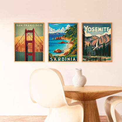 Sardinia Vintage Travel Poster - Timeless Charm