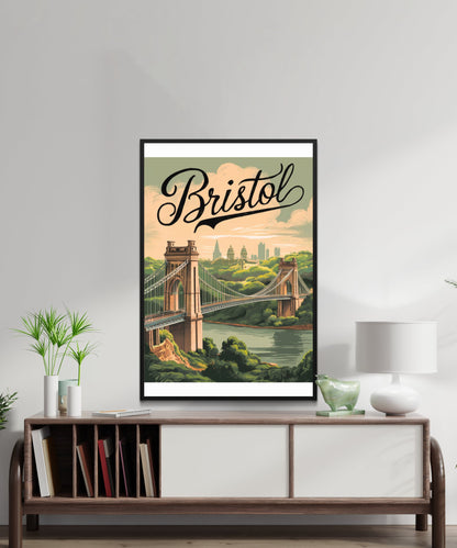 Bristol Vintage Travel Poster - Vibrant Arts