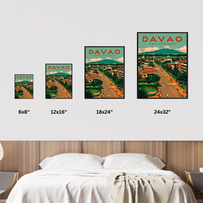 Davao Vintage Travel Poster - Timeless Tropical Escape