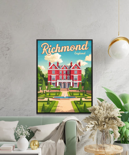 Richmond Vintage Travel Poster - Colonial Heritage