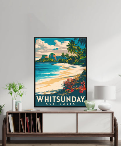 Whitsunday Vintage Travel Poster