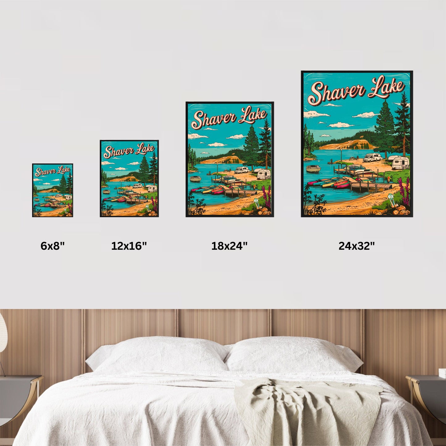 Shaver Lake Vintage Travel Poster