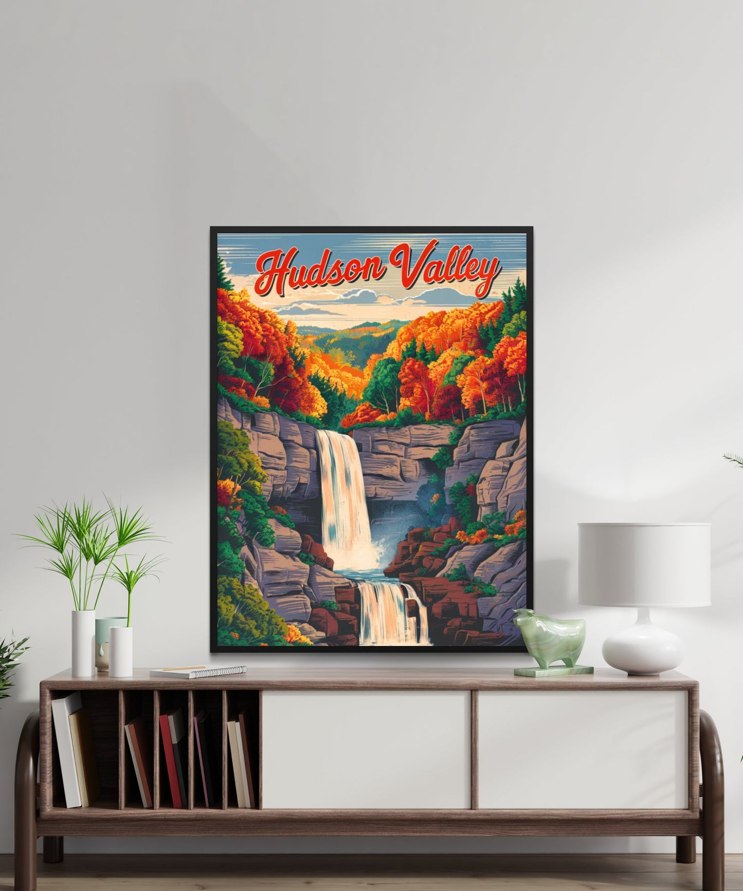 Hudson Valley Vintage Travel Poster