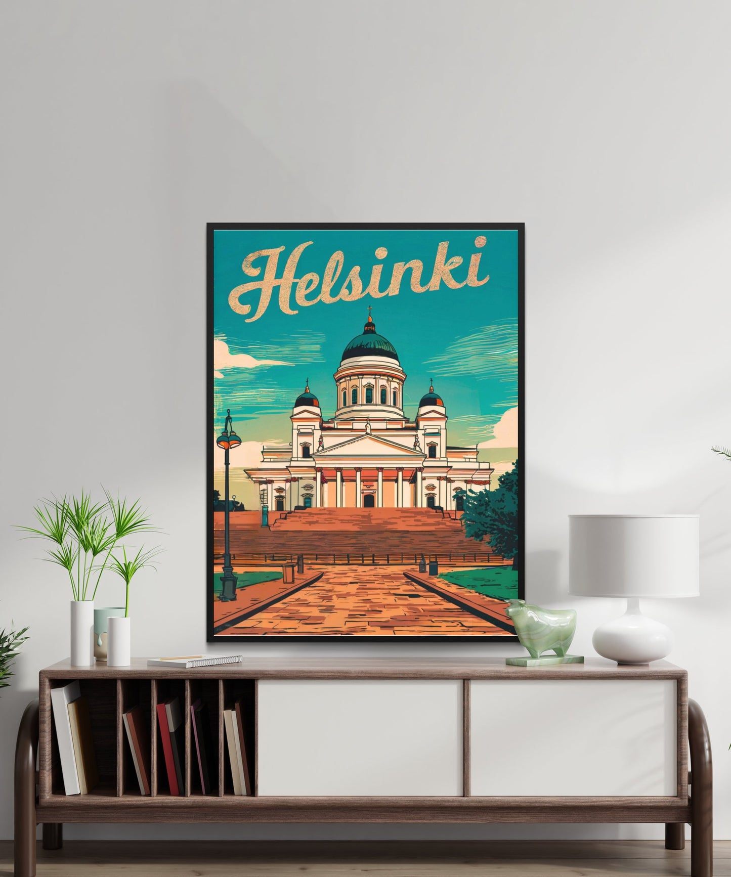 Helsinki Vintage Travel Poster - Gateway to the Baltic