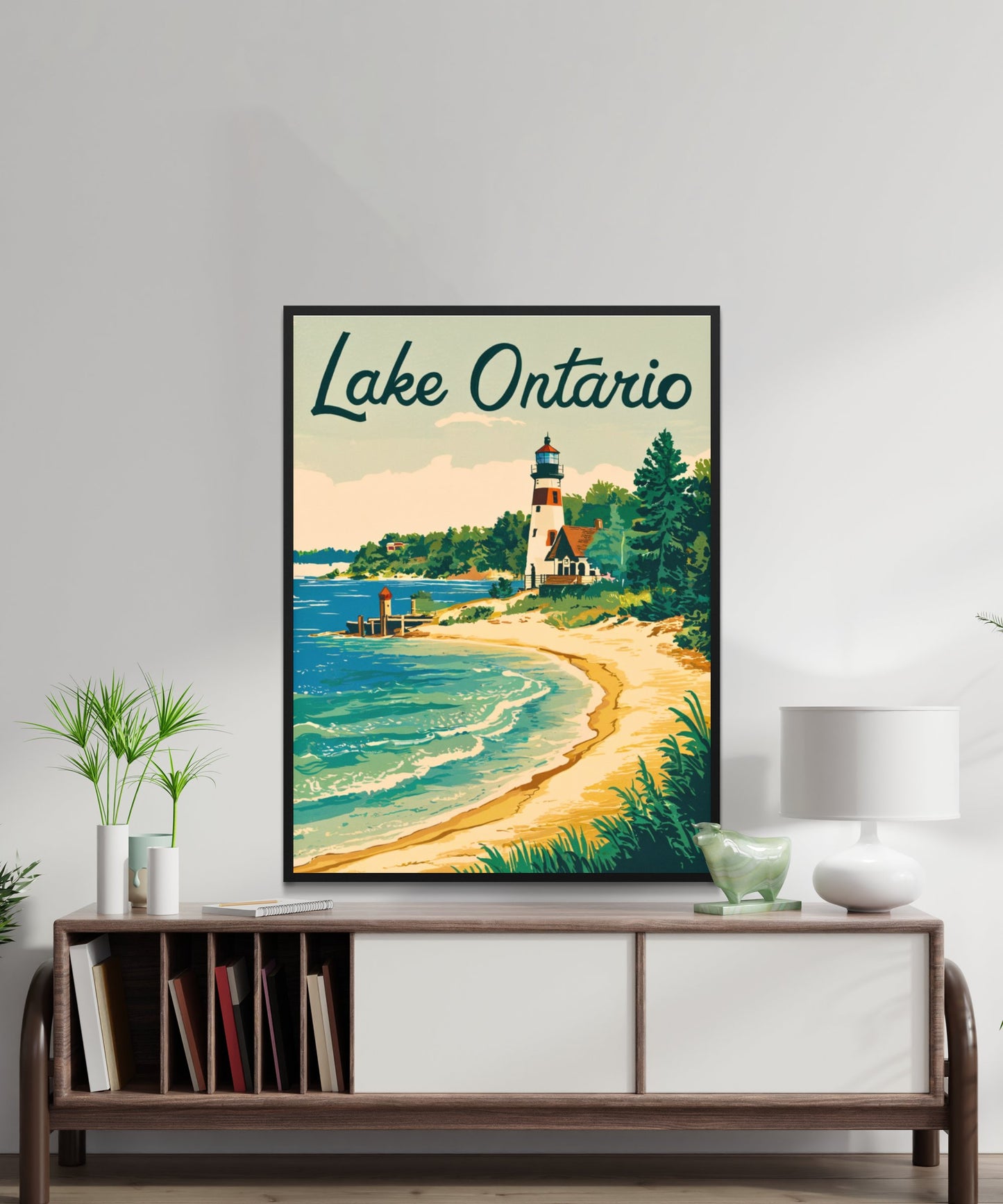 Lake Ontario Vintage Travel Poster - Timeless Great Lakes Majesty