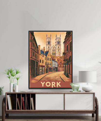 York Vintage Travel Poster