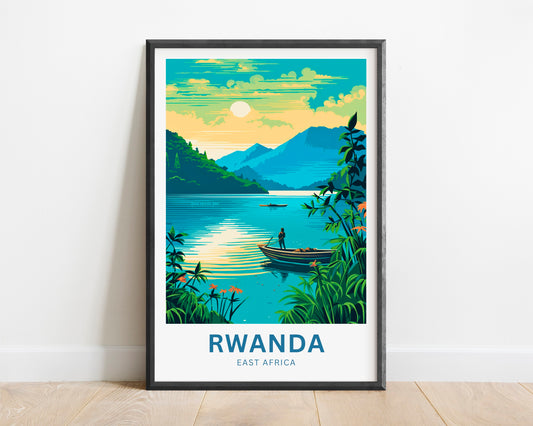 Rwanda Travel Poster