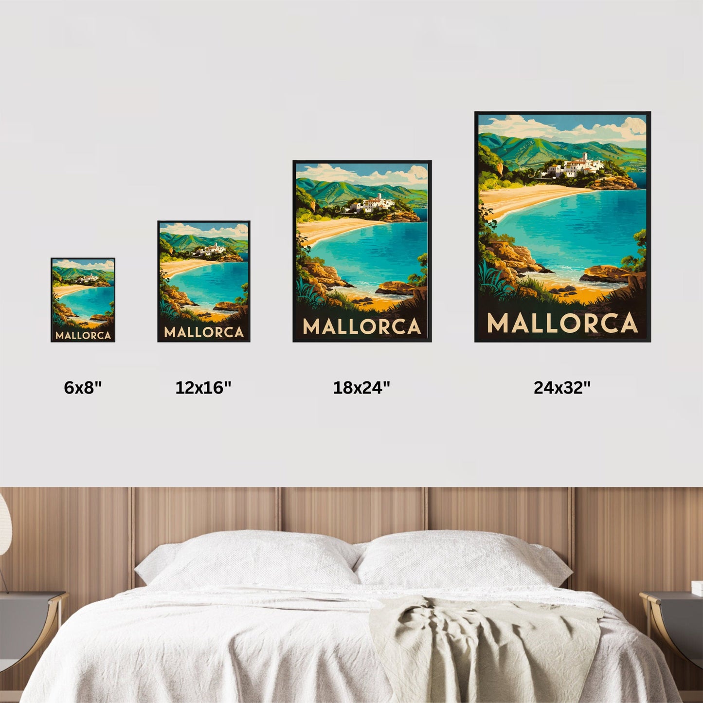 Mallorca Vintage Travel Poster