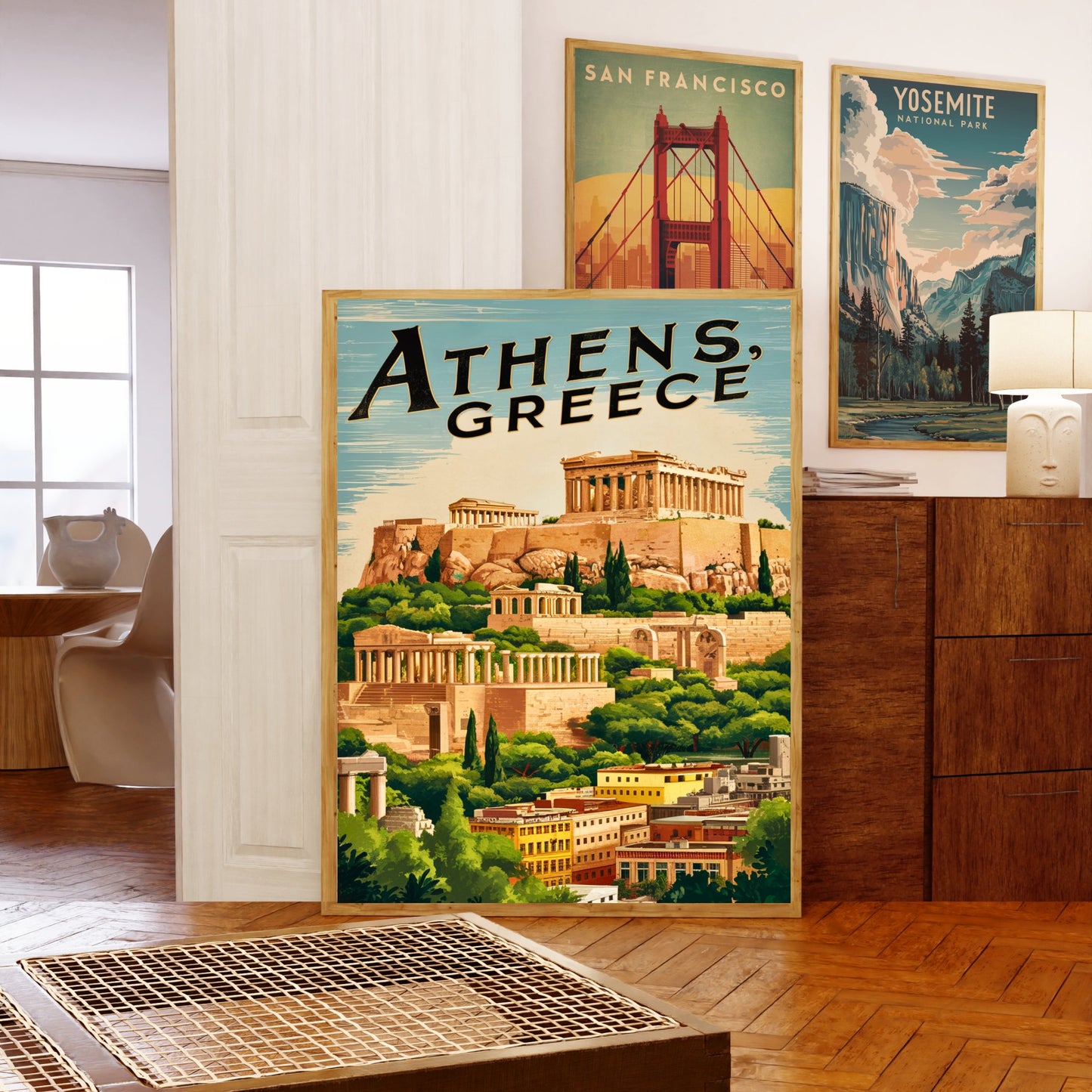 Athens Vintage Travel Poster- Gateway to Antiquity