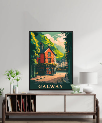 Galway Vintage Travel Poster